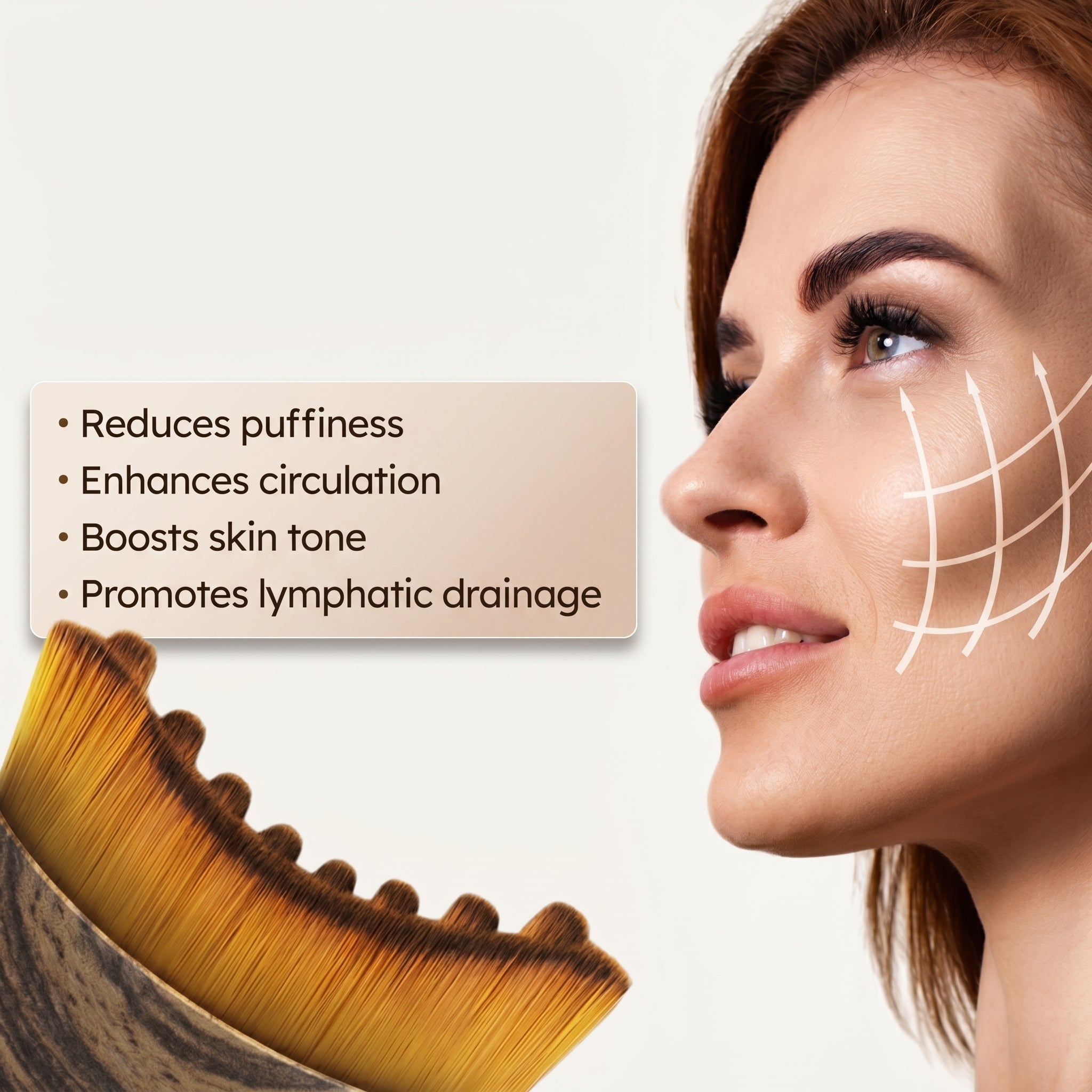 Lymphatic Drainage Brush for Face Contouring